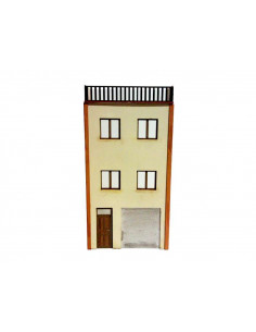 Fachada casa barata de ciudad N