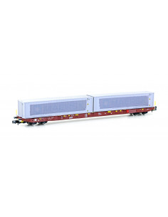 Vagon portacontenedores Metrans Sggnss 80 Ep VI N