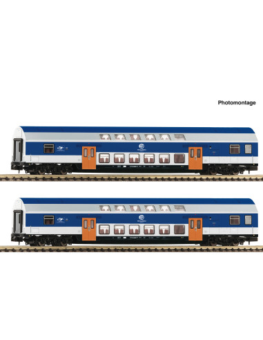 2 piece set Double-deck coaches VEB DR Ep VI N