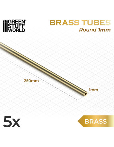 Brass Tubes 1mm