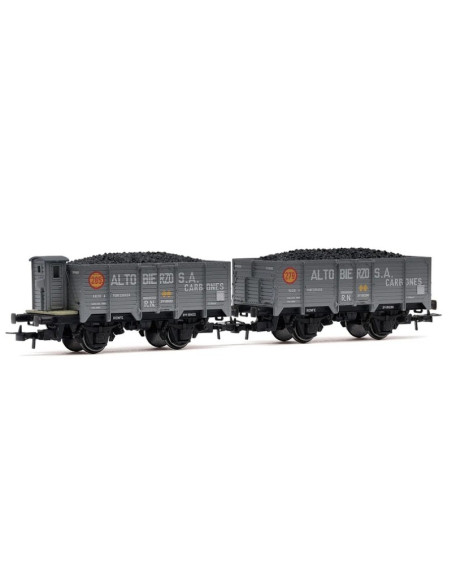 Wagons Alto Bierzo Carbones X with coal Ep III H0