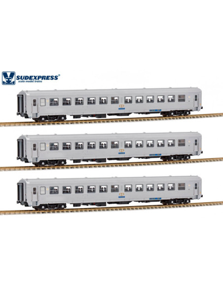 Set de 3 coches Sorefame CP Tranvia Ep IV H0