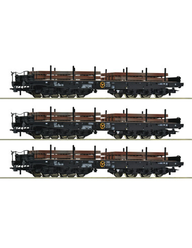 Heavy-duty flat wagons NS Ep IV H0