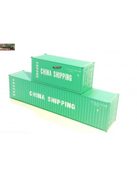 Set 2 contenedores CHINA SHIPPING 40 y 20 Ft N