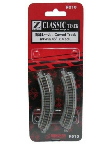 4 curve tracks R95mm 45º Z 1:220