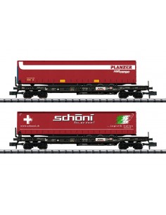 Set HUPAC wagons with trucks N