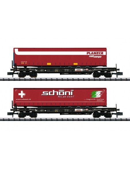 Set HUPAC wagons with trucks N