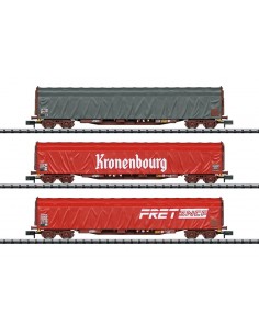 Set 3 Vagones de lonas corredizas SNCF N