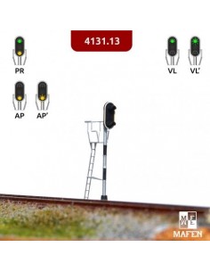 Señal de 2 luces v/a Fine Scale N