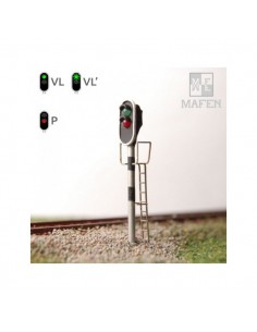 Semafor Renfe 2 aspectos verde rojo N