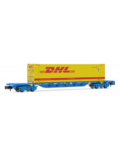 Vagon Renfe MMC3E con contenedor DHL N