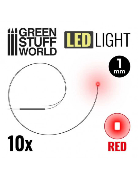 Luces led rojas 10 mm