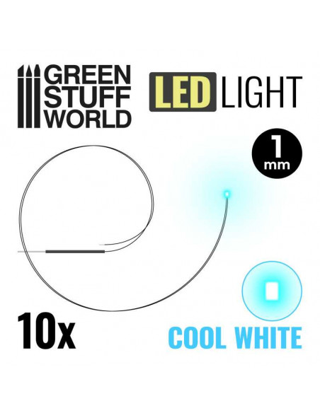 Luces LED BLANCO frío 1mm
