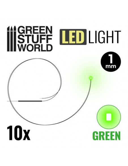 Luces LED VERDES 1mm