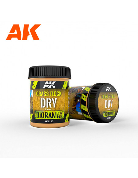 Flocado hierba seca 2 mm