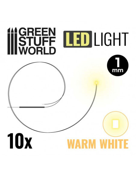 Luces LED BLANCO calido 1mm