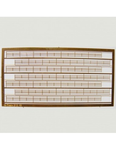 N scale brass fence