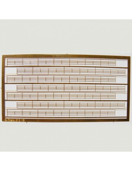 N scale brass fence