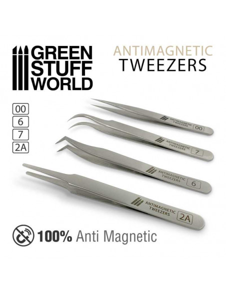 Pinzas Precisión QUARTZ 100% Anti-Magnéticas