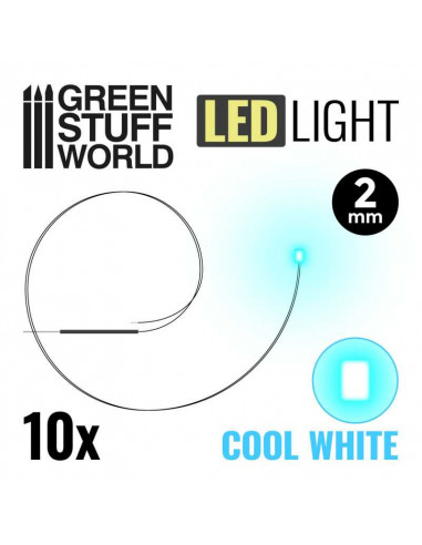 Luces LED BLANCO frío 2mm