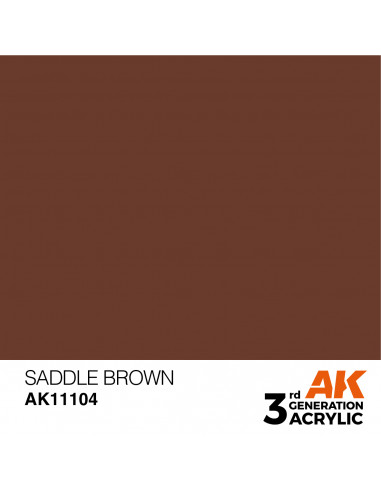 Pintura acrilica marron SADDLE BROWN