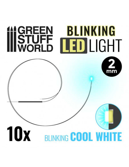 Luces LED INTERMITENTES BLANCO frio 2mm