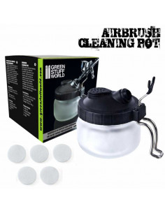 Recipiente de limpieza para aerografos