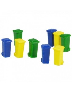 Set de 9 cubos de basura N