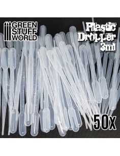 50x Pipetas Largas Cuentagotas Desechables