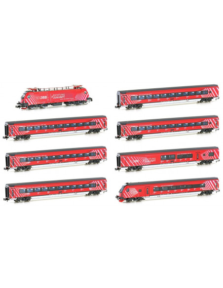 Set Railjet OBB Rail 100 Rh 1116