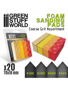Foam Sanding Pads Coarse Grit Assortment x20