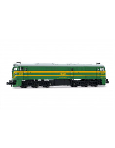 Diesel locomotive 321 ALSA green yellow Ep. VI N