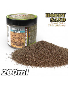 Arena Modelismo Fina 200ml Marron Quemado