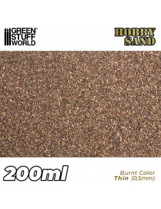 Arena Modelismo Fina 200ml Marron Quemado 2
