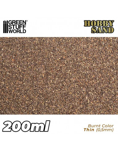 Arena Modelismo Fina 200ml Marron Quemado