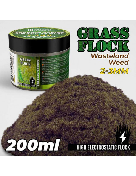 Cesped Electrostatico 2-3mm WASTELAND WEED 200ml