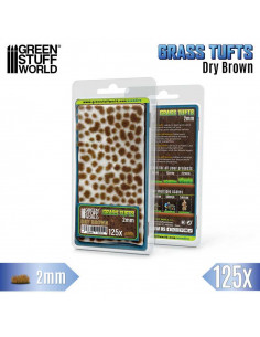 Grasbüschel Tuft 2 mm Getrocknet Braun 2