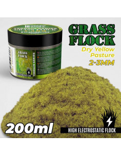 Static Grass Flock 2-3mm DRY YELLOW PASTURE 200 ml