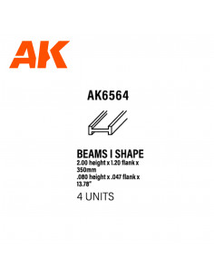 BEAMS I SHAPE 2.00 x 1.20 x 350mm STYRENE 4 units 2