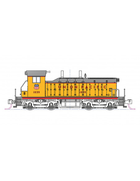 Locomotive Union Pacific EMD NW-2 UP Ep IV 1039 N