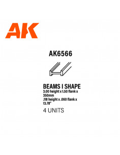 Tiras de poliestireno blanco opaco. 350mm largo 2