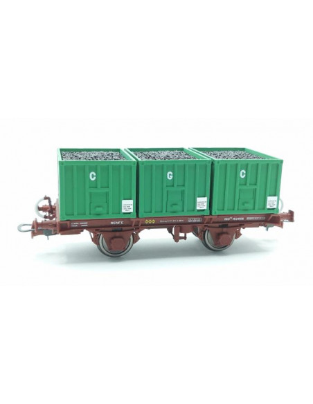 Wagon RENFE portacontenedores CGC Ep IV HO