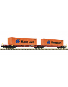 Vagon GysevCargo Sggmrs con contenedores HAPAG LLOYD Ep VI N