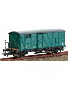 Vagon Cerrado J-301918 con balconcillo verde HO