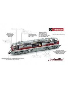 Locomotora DR Ludmilla 132 483-9 Ep IV N 2