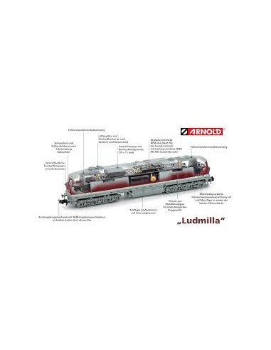 Locomotora DR Ludmilla 132 483-9 Ep IV N