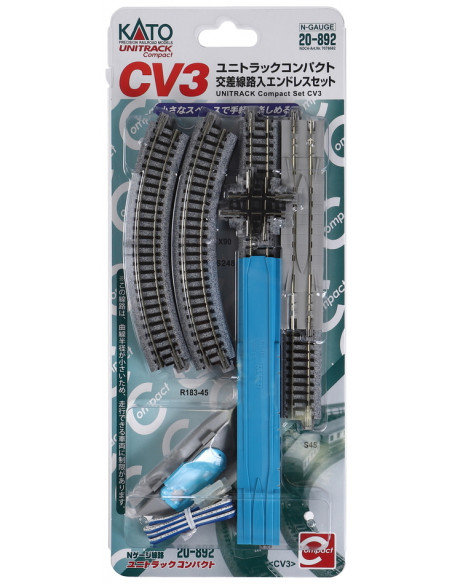 Conjunto de vias Unitrack CV3 Oval R183 con cruce N