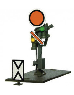 Semáforo de señal avanzada disco y brazo móvil N