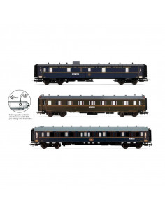 Set coches pasajeros con luz Sud-Expreso CIWL Ep III-IV HO
