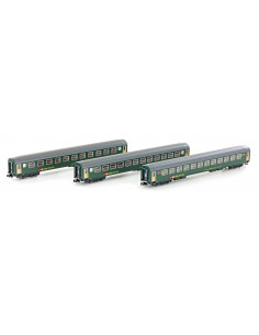 Set coches de viajeros SBB Bm con luz interior N